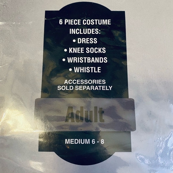 SPIRIT REFEREE stretch zip up dress accessories complete Cosplay Costume M 6-8 - Picture 4 of 9